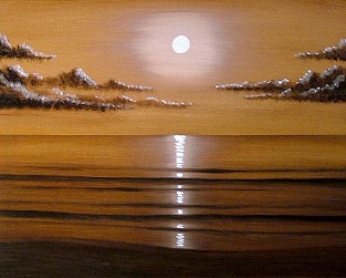 Bronze Sunset Painting