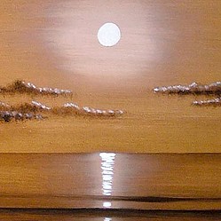Bronze Sunset Painting