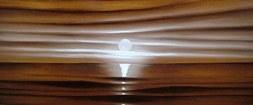 Bronze Waves Painting
