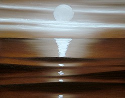Bronze Waves Painting