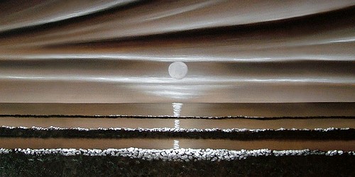 Mocha Tides Painting
