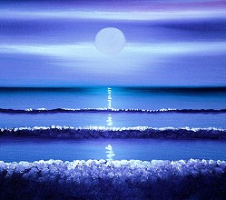 Night Tides Painting