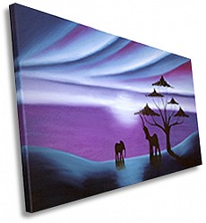 Purple Elephants Painting